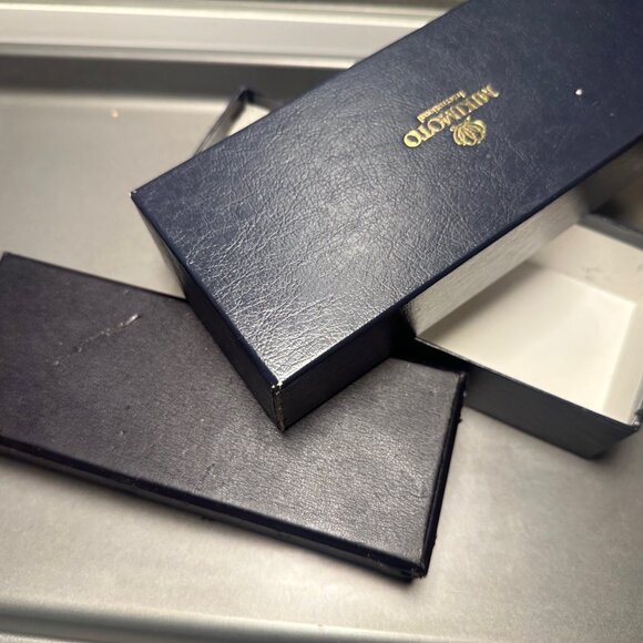 Rare Mikimoto Ballpoint Pen unique purple Wave Guilloche in original box - Picture 6 of 9